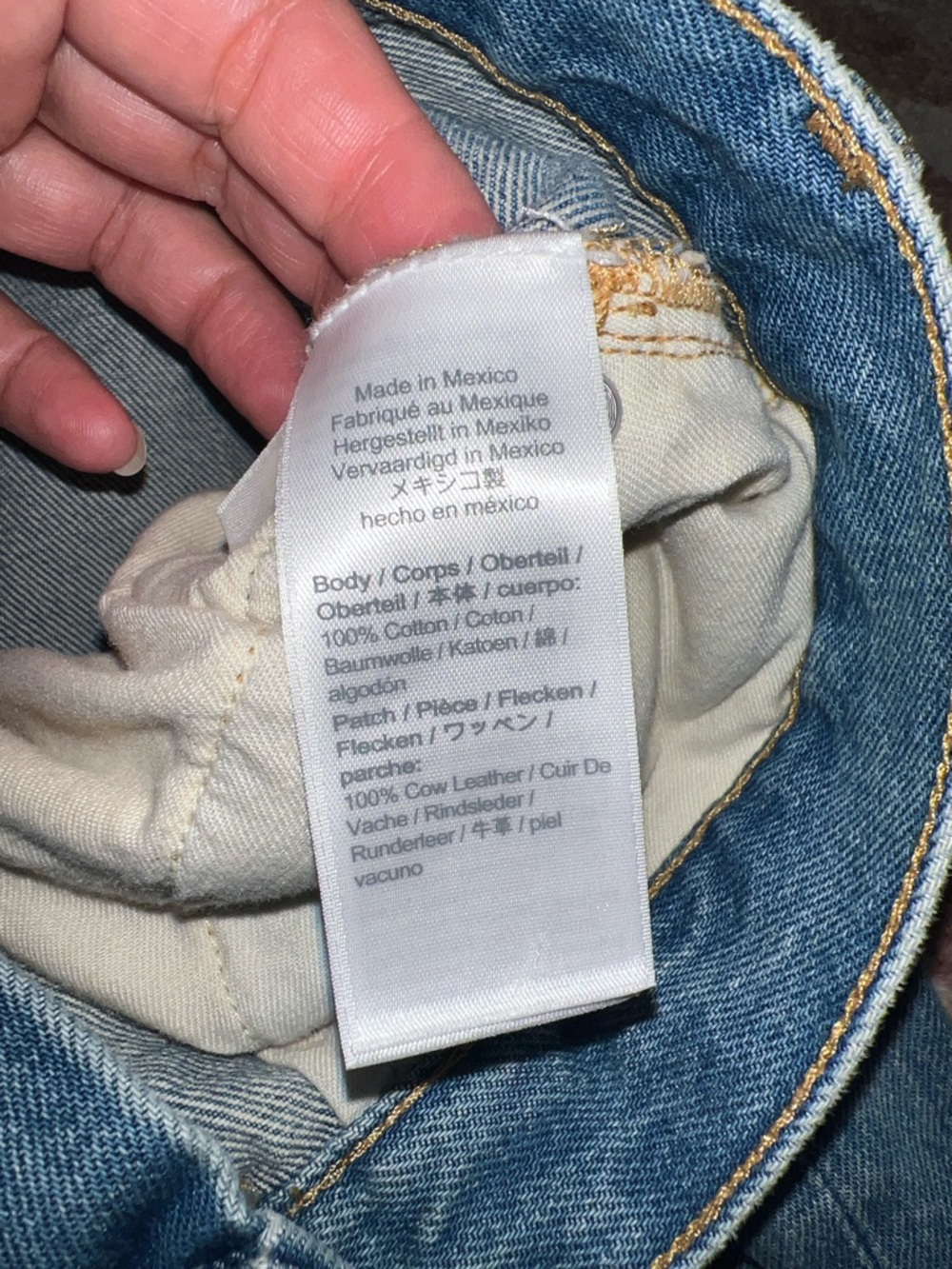J. Crew Blue Paint-Splatter Slouchy Boyfriend Jeans - Picture 6 of 9